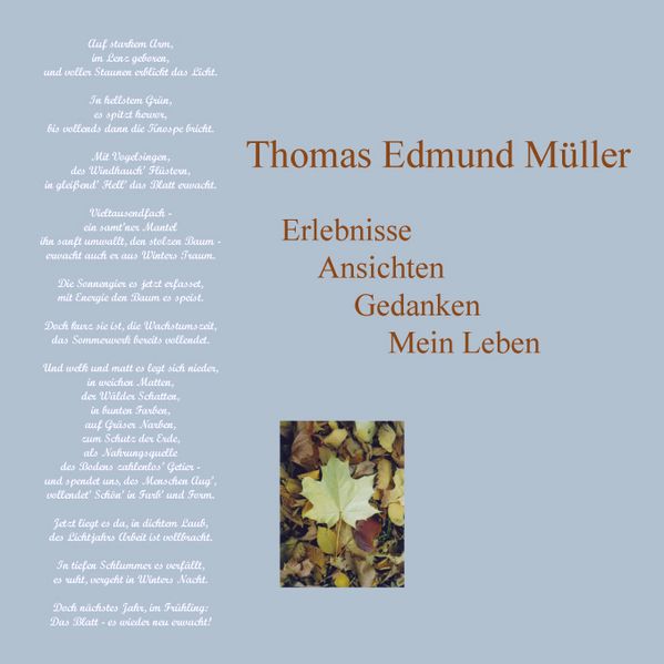 Cover von Erlebnisse Ansichten Gedanken Mein Leben