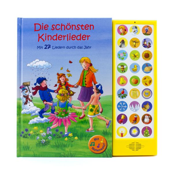 Cover von 27-Button Soundbuch – Die schönsten Kinderlieder zum Mitsingen – Mit 27 Liedern durch das Jahr