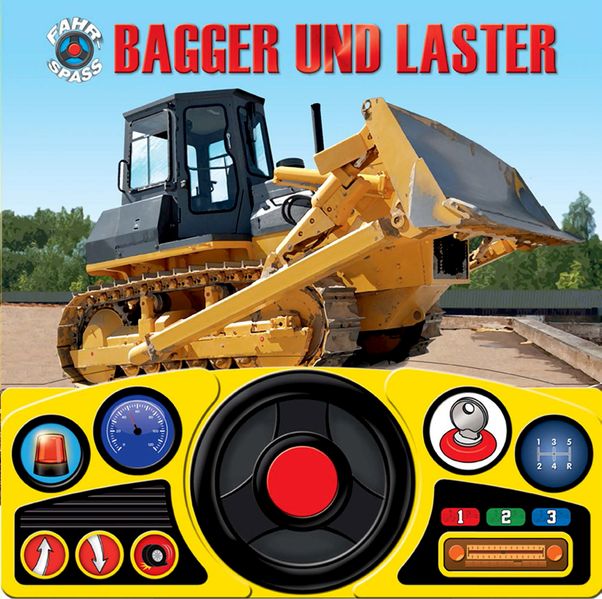 Cover von Lenkradbuch Baustelle: Bagger und Laster