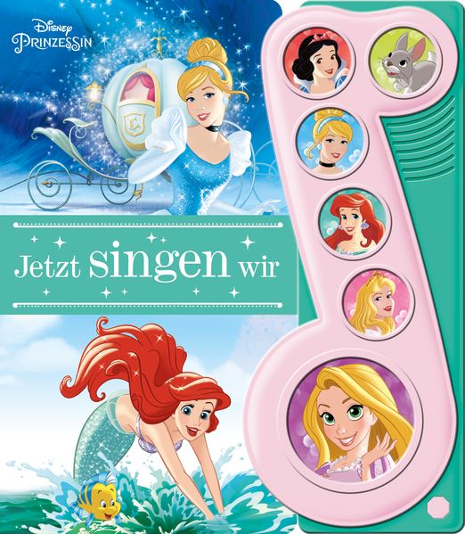 Cover von Disney Prinzessin – Jetzt singen wir – 6-Button-Liederbuch