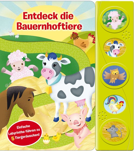 Cover von Entdeck die Bauernhoftiere – Labyrinth-Soundbuch