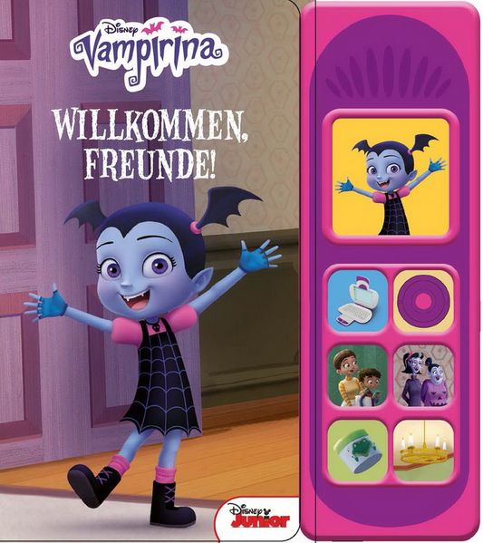 Cover von Vampirina- Disney – Willkommen Freunde -Soundbuch – Pappbilderbuch mit 7 coolen Geräuschen für Kinder ab 3 Jahren