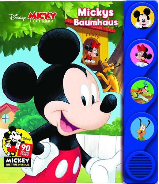 Cover von Disney – Micky und Freunde – Mickys Baumhaus – Silhouetten-Soundbuch mit 4 lustigen Geräuschen für Kinder ab 3 Jahren