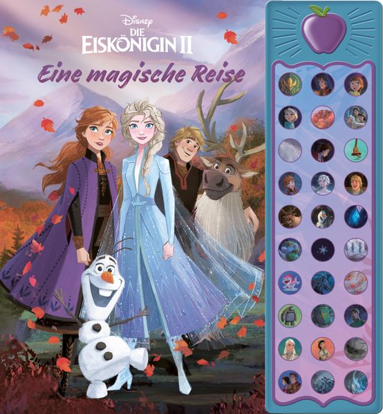 Cover von 30-Button-Soundbuch – Disney – Die Eiskönigin 2, Die magische Reise! – interaktives Bilderbuch mit 30 zauberhaften Geräuschen