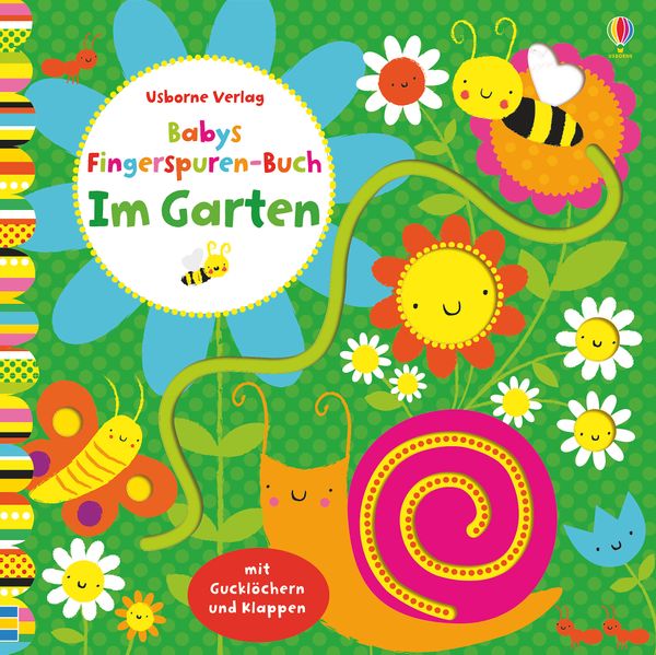 Cover von Babys Fingerspuren-Buch: Im Garten