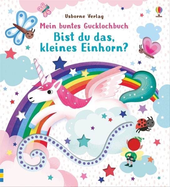 Cover von Mein buntes Gucklochbuch: Bist du das, kleines Einhorn?