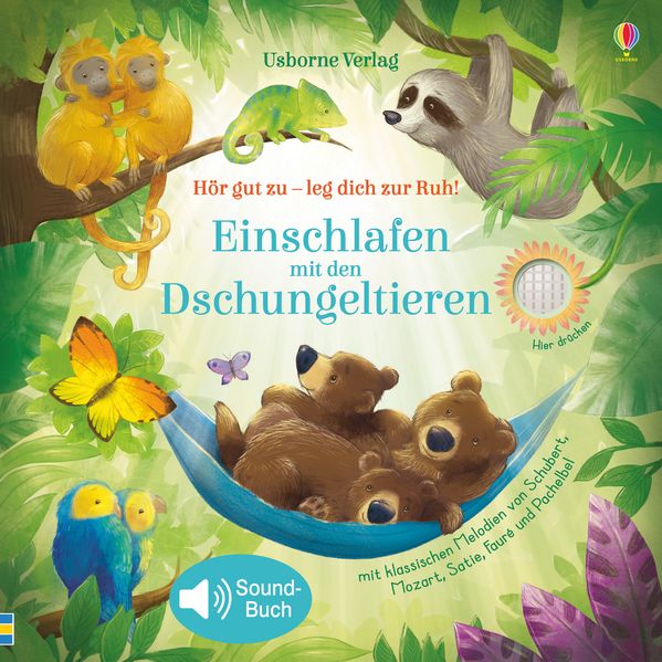 Cover von Hör gut zu – leg dich zur Ruh! Einschlafen mit den Dschungeltieren