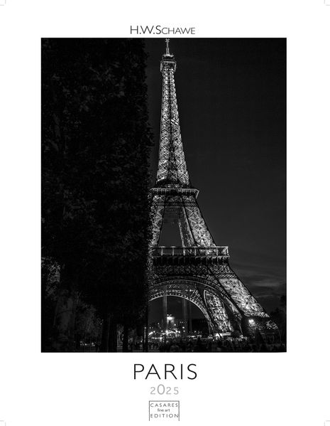 Cover von Paris schwarz-weiss 2025 L 59×42 cm