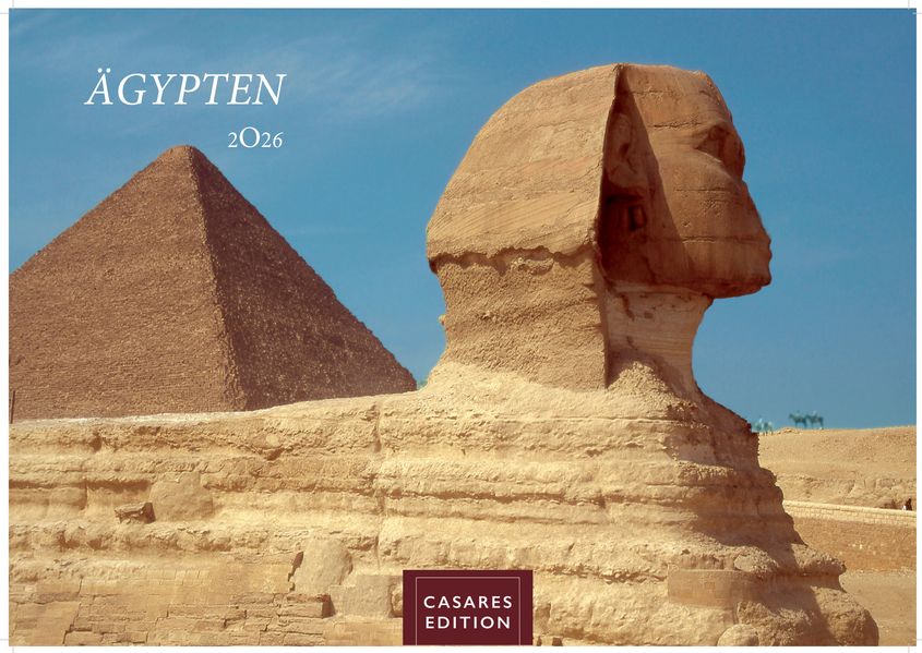 Cover von Ägypten Kalender 2026 – Wandkalender | Fotokalender Afrika 35×50 cm – mit atemberaubenden Fotos der Pyramiden, Sphinx, Luxor & mehr