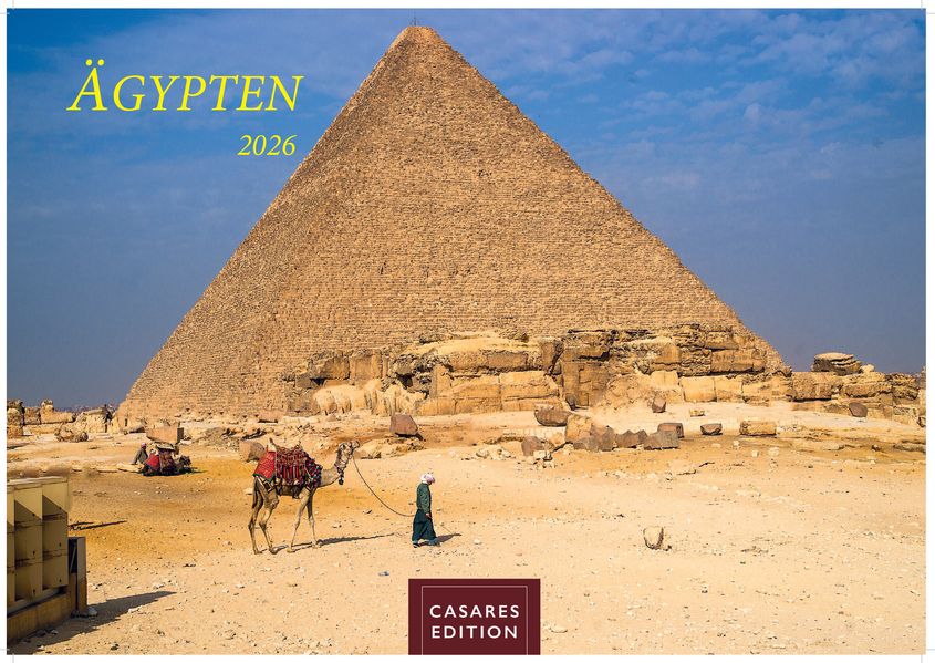 Cover von Ägypten Kalender 2026 – Wandkalender | Fotokalender Afrika 24×35 cm – mit atemberaubenden Fotos der Pyramiden, Sphinx, Luxor & mehr