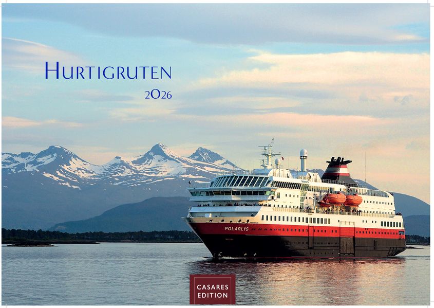 Cover von Hurtigruten Kalender 2026 – Wandkalender | Fotokalender Nordeuropa 24x35cm – Atemberaubende Natur- und Meereswelten, Abenteuer & Naturerlebnis – Perfektes Geschenk