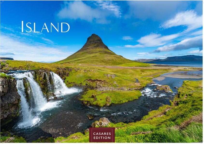 Cover von Island Kalender 2026 – Wandkalender | Fotokalender Naturkalender 35x50cm Grosses Format – Hochwertiger. mit atemberaubenden Island-Landschaften