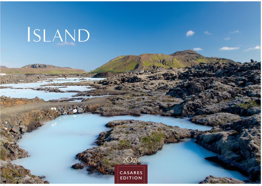 Cover von Island Kalender 2026 – Wandkalender | Fotokalender Naturkalender 24×35 cm – Hochwertiger. mit atemberaubenden Island-Landschaften