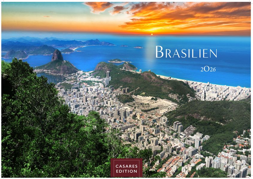 Cover von Brasilien Kalender 2026 – Wandkalender | Fotokalender Südamerika 35x50cm – Farbenfrohe Natur, lebendige Kultur & traumhafte Landschaften als Deko & Geschenkidee