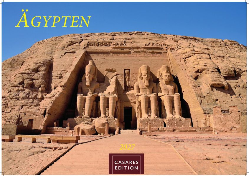 Cover von Ägypten Kalender 2027 – Wandkalender | Fotokalender Afrika 24×35 cm – mit atemberaubenden Fotos der Pyramiden, Sphinx, Luxor & mehr