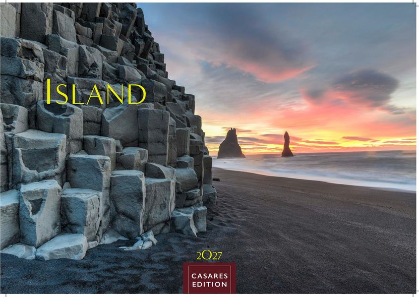 Cover von Island Kalender 2027 – Wandkalender | Fotokalender Naturkalender 35x50cm Grosses Format – Hochwertiger. mit atemberaubenden Island-Landschaften