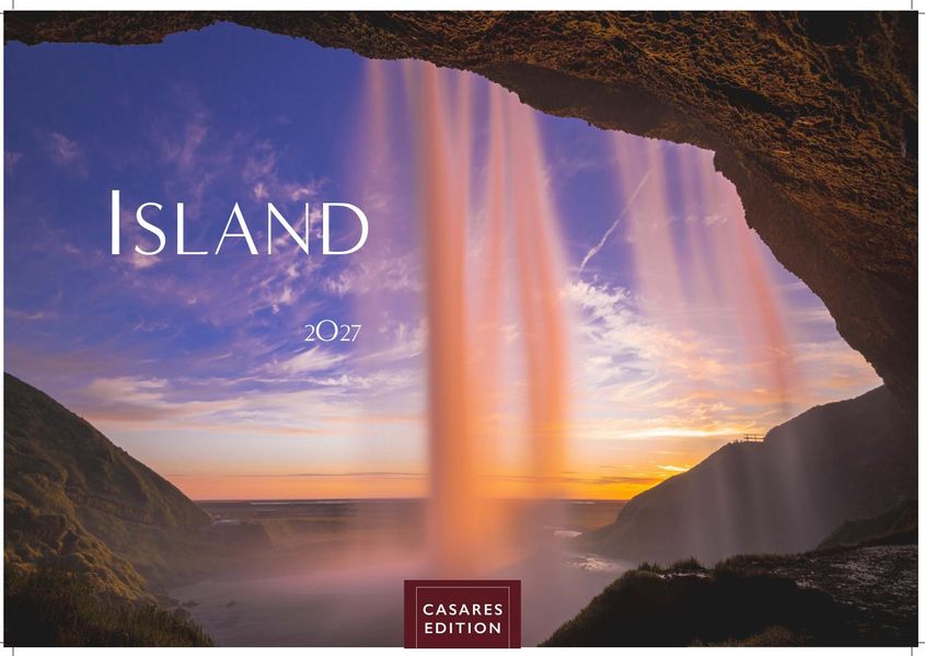 Cover von Island Kalender 2027 – Wandkalender | Fotokalender Naturkalender 24×35 cm – Hochwertiger. mit atemberaubenden Island-Landschaften