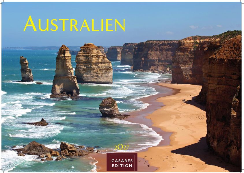 Cover von Australien Kalender 2027 – Wandkalender | Fotokalender Ozeanien 35x50cm – 12 atemberaubende Landschaften aus Down Under, perfekt als Geschenk & Wanddeko