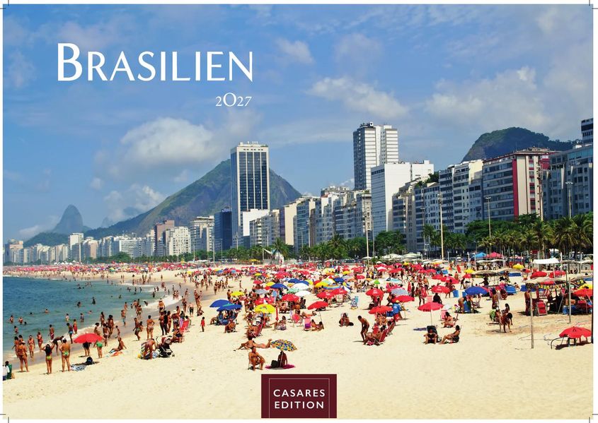 Cover von Brasilien Kalender 2027 – Wandkalender | Fotokalender Südamerika 35x50cm – Farbenfrohe Natur, lebendige Kultur & traumhafte Landschaften als Deko & Geschenkidee