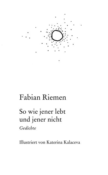 Cover von So wie jener lebt und jener nicht