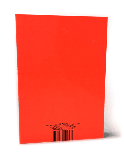 Cover von @sabotageespionage-THE BOOK