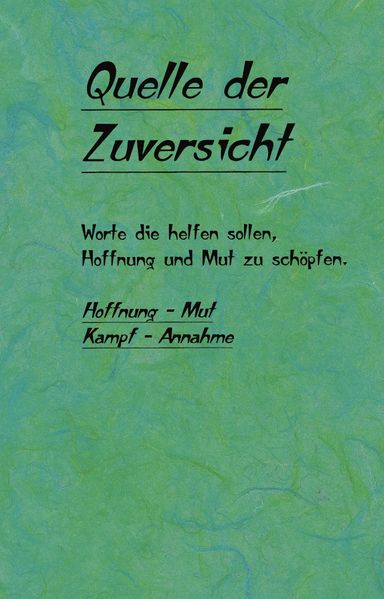 Cover von Quelle der Zuversicht
