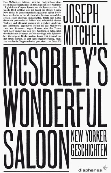 Cover von McSorley’s Wonderful Saloon