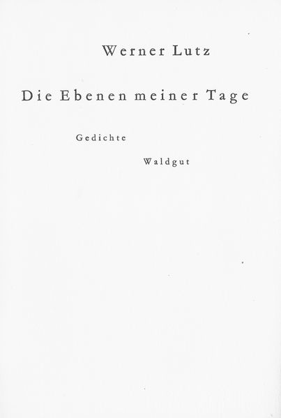 Cover von Die Ebenen meiner Tage