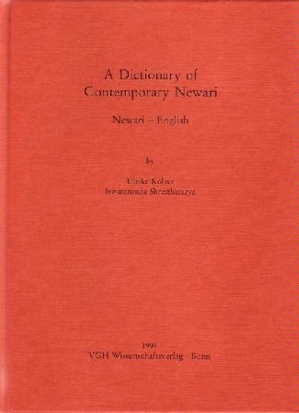 Cover von A Dictionary of Contemporary Newari