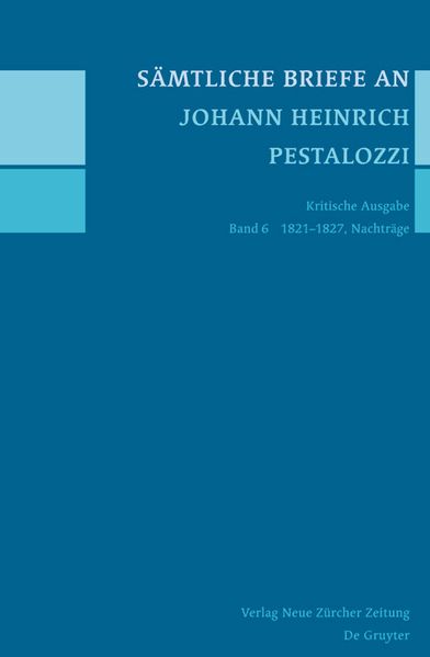 Cover von Sämtliche Briefe an Johann Heinrich Pestalozzi