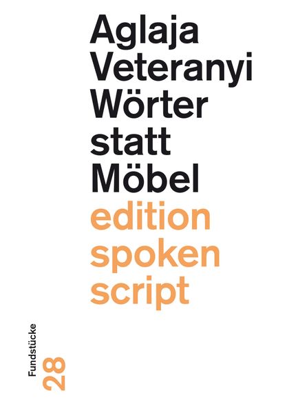 Cover von Wörter statt Möbel