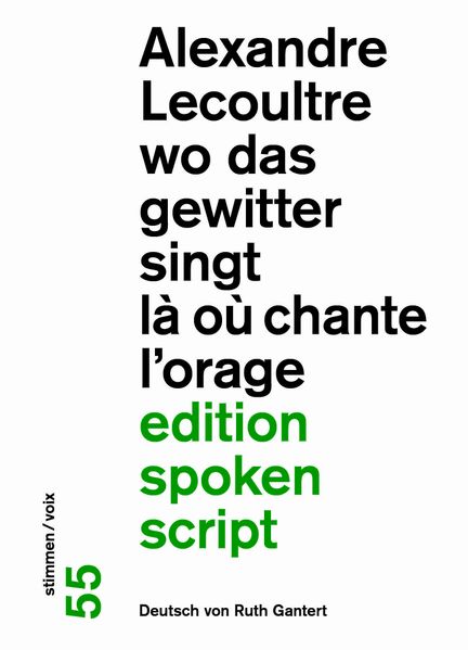 Cover von wo das gewitter singt/là où chante l’orage