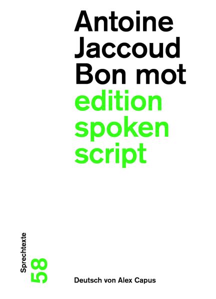 Cover von Bon mot