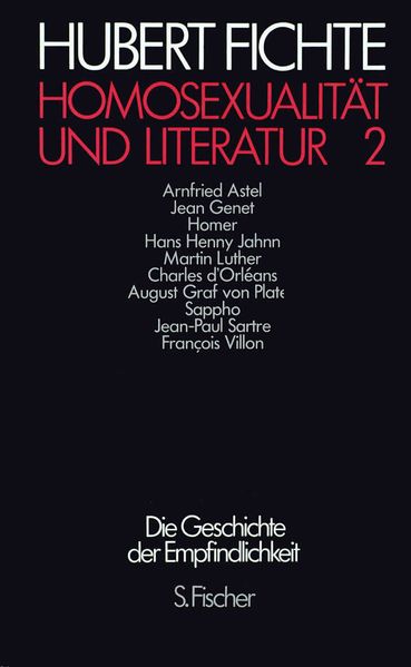 Cover von Homosexualität und Literatur 2
