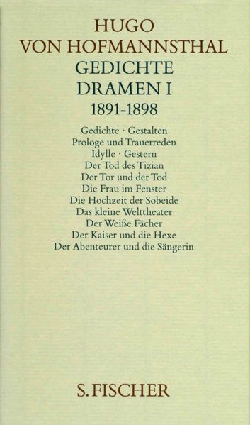 Cover von Gedichte. Dramen I. 1891-1898