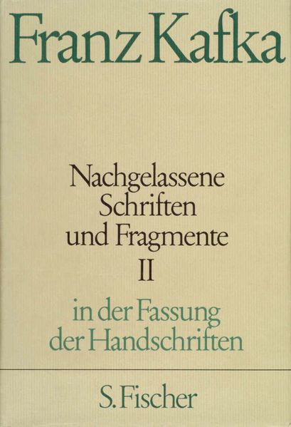 Cover von Nachgelassene Schriften und Fragmente II