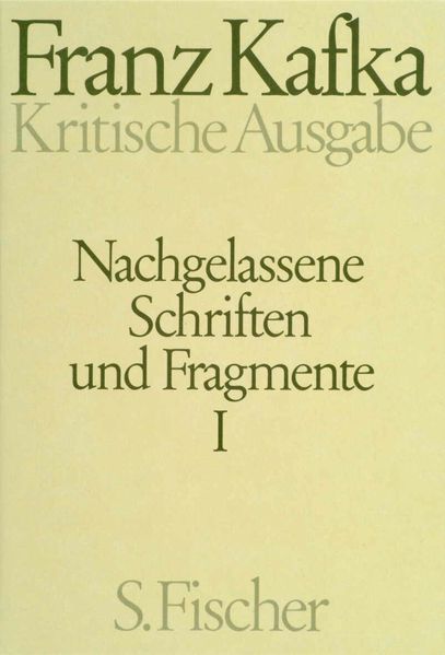 Cover von Nachgelassene Schriften und Fragmente I