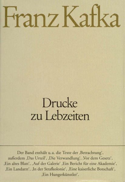 Cover von Drucke zu Lebzeiten