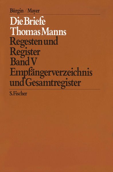 Cover von Empfängerverzeichnis und Gesamtregister