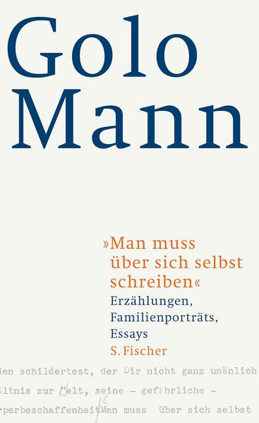Cover von Man muss über sich selbst schreiben