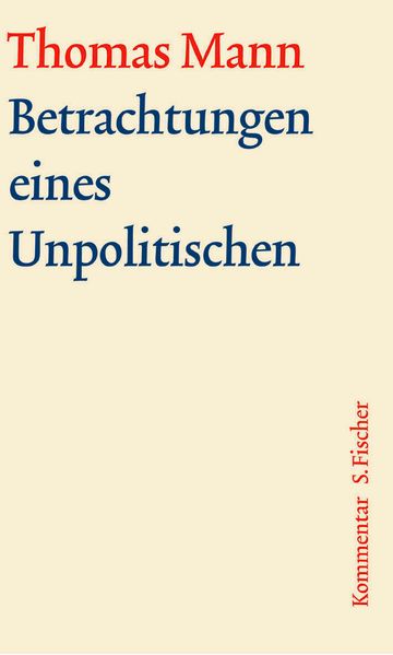 Cover von Betrachtungen eines Unpolitischen