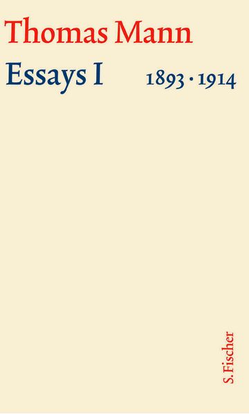 Cover von Essays I 1893-1914