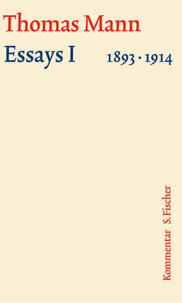 Cover von Essays I 1893-1914