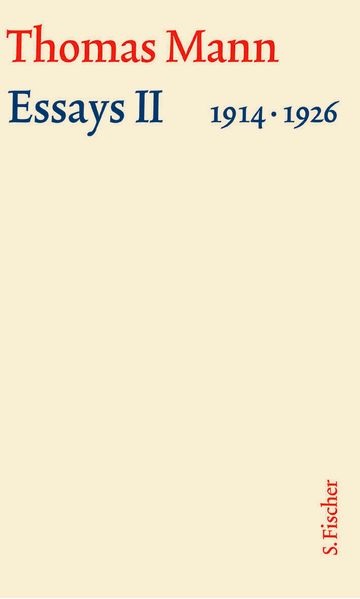 Cover von Essays II 1914-1926