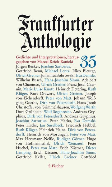 Cover von Frankfurter Anthologie