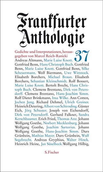 Cover von Frankfurter Anthologie