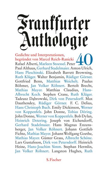 Cover von Frankfurter Anthologie