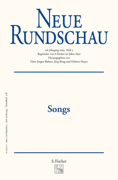 Cover von Neue Rundschau 2005/3