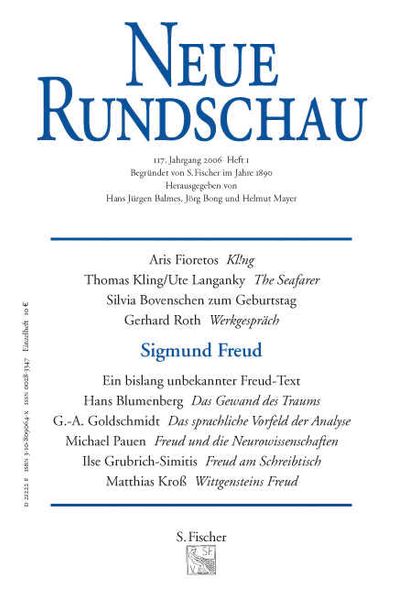 Cover von Neue Rundschau 2006/1