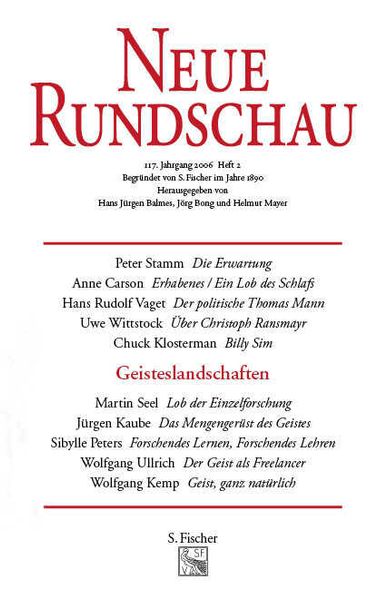 Cover von Neue Rundschau 2006/2